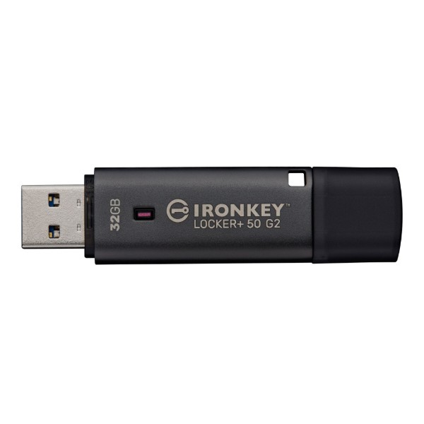Фото - Флеш USB Kingston 32GB USB 3.2 Type-A Gen1 IronKey Locker+ 50 G2 (IKLP50G2/32GB)